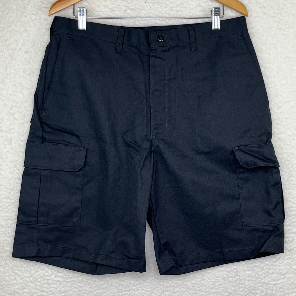 Red Kap Mens Black Done Right Cargo Work Shorts PT66BK3 Size 36 x 10